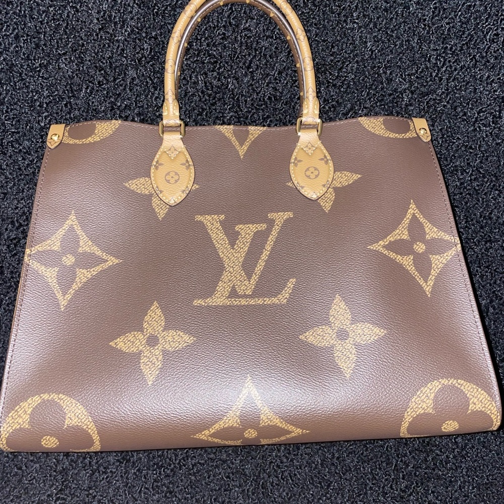 Brown Louis Vuitton handbag